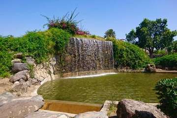 Telde pone a punto las cascadas y charcas del parque de Las Mil Palmeras/TA.